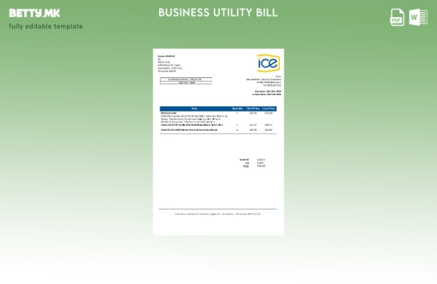 модерен стил на Костарика Костариканскиот институт за електрична енергија шаблон